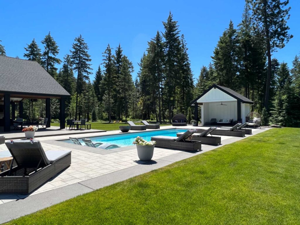 Fiberglass pool installation project in Spokane and North Idaho